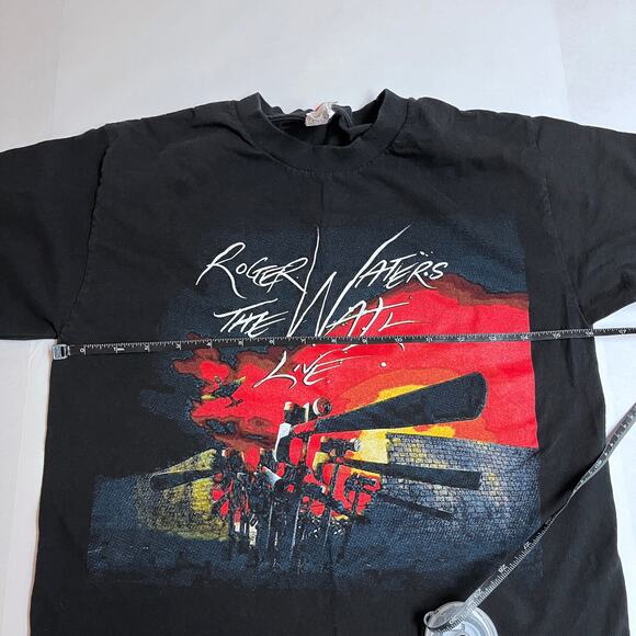 Roger Waters Concert Band Tee Shirt The Wall Live 2012 Mens Black Pink Floyd S - Picture 5 of 7